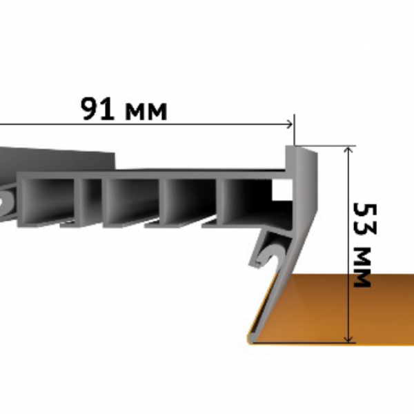 Алюминиевый карниз 2 м и 3,2 м